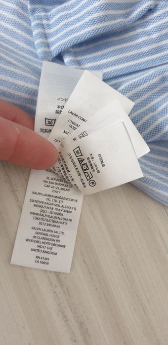 POLO Ralph Lauren Oxford Stripe Knit Cotton M НОВО ОРИГИНАЛ Дамска Риз