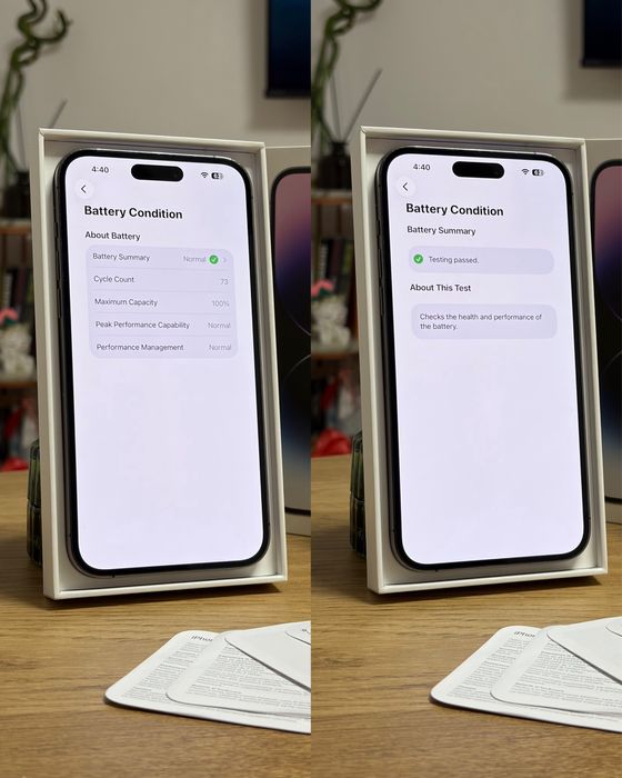 iPhone 14 Pro Max - 100% - Deep Purple - 128GB Liber de retea