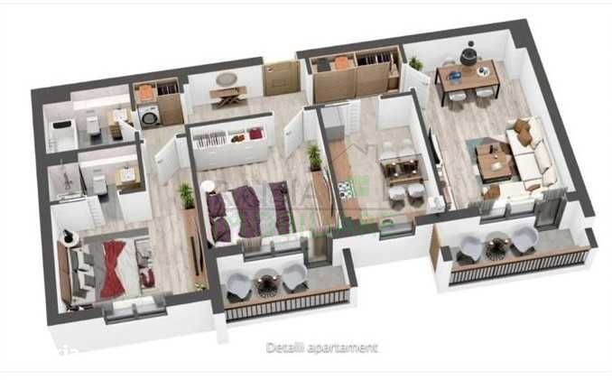 Apartament nou 3 camere, 80 mp , 2 terase, 2 băi, Mosaic Residence — fotografia 1