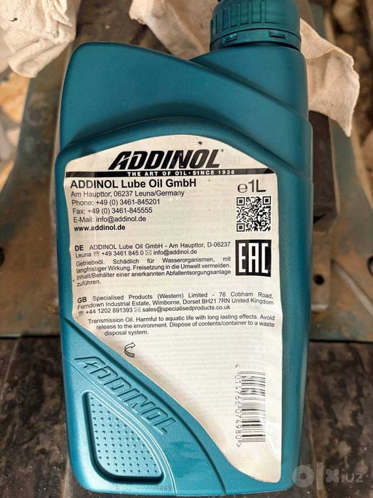 ADDINOL ATF XN 3 1L Германия — масло для АКПП