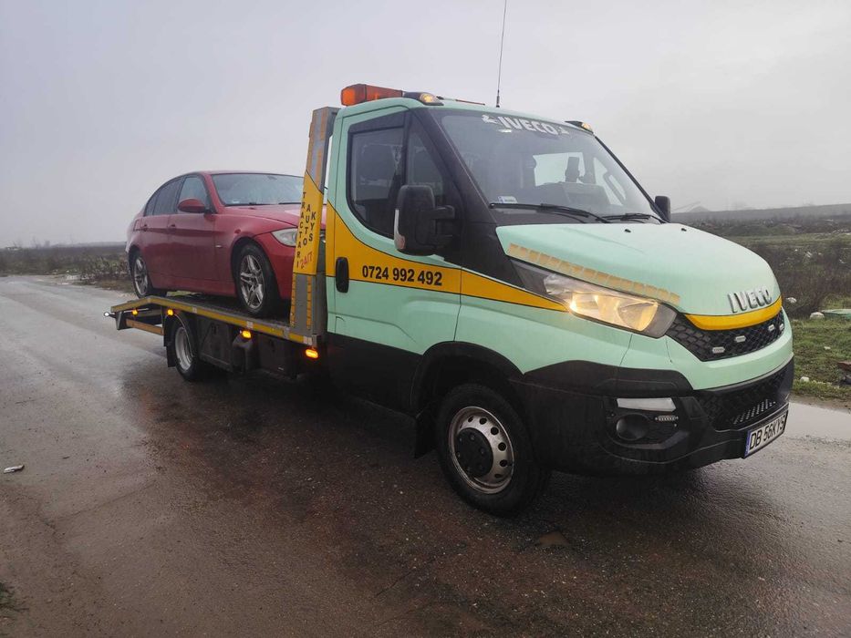 Servicii Tractare Auto/Transport Auto pe Platforma - Disponibil 24/7