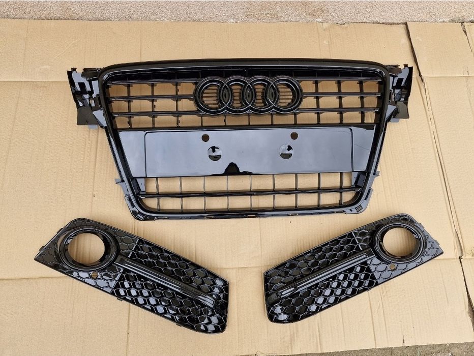 Grila grile Audi A4 B8 NOI 2008-2012 Negru Lucios
