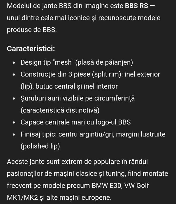 Vand Jante BBS RS  r15 4x100