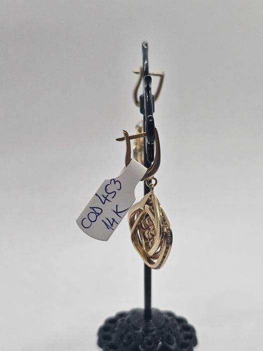 Vand cercei 14 k 5.71 g cod 453