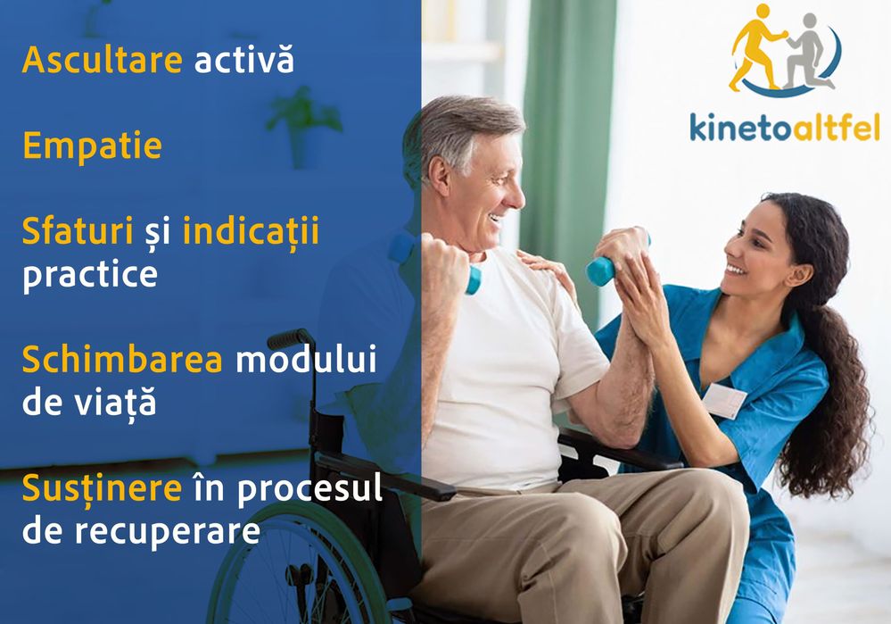 Servicii de KINETOTERAPIE personalizate și profesionale la tine acasă!
