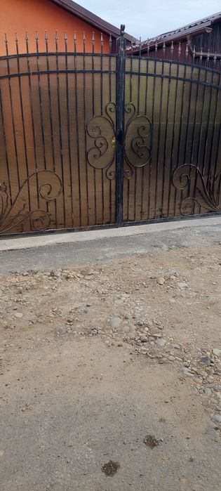 Poarta fier forjat 6 metri, din doua bucati