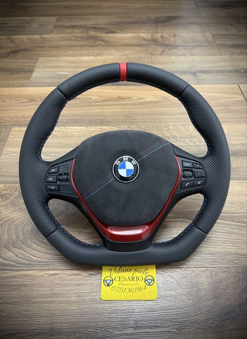 Volan piele naturală BMW seria 1 2 3 4 F20 F22 F30 F31 F32 F33 F34 F36