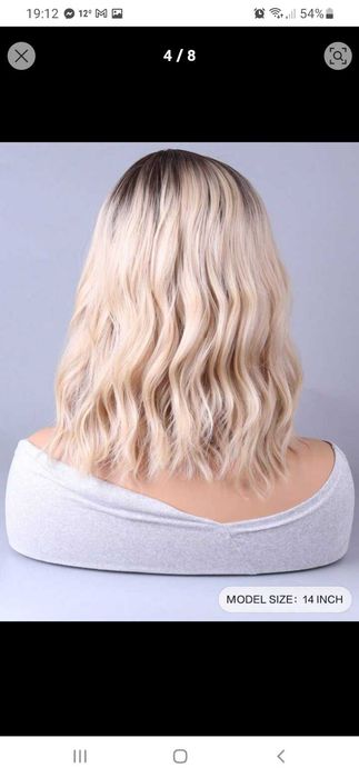 Нова руса перука ,на вълни,средна дължина