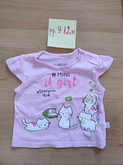 Лот от бебешки дрешки за момиче, 9-12 м.