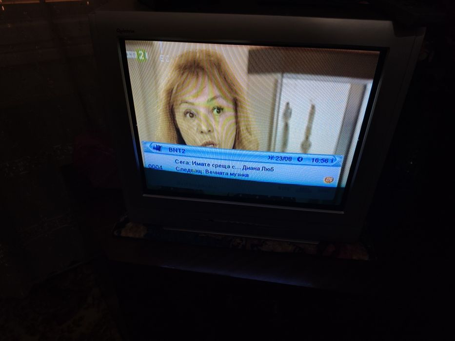 Телевизор Panasonic Qwintrix 21, цифров приемник TVstar и антена