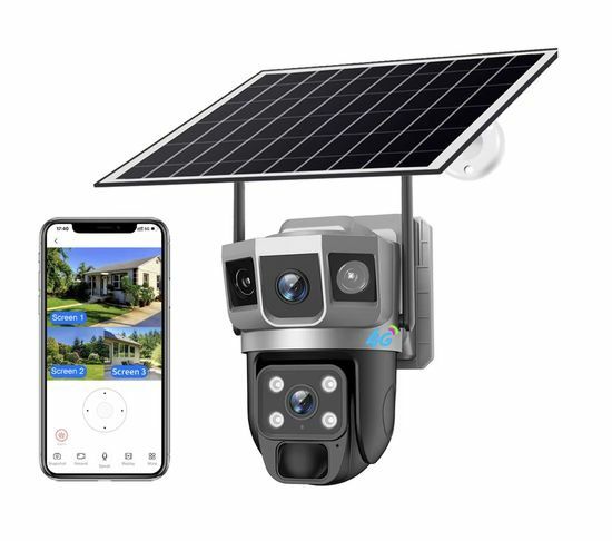 БЕПУЛ Доставка, Сим карта 4G Видеонаблюдения Камера V380 Pro Solar