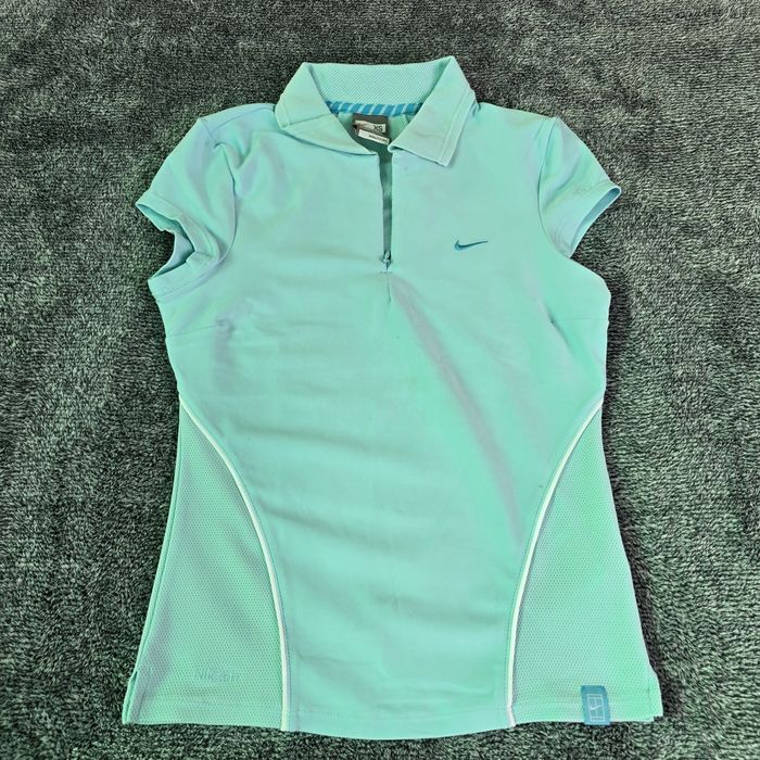 Tricou vintage - y2k - Nike golf - femei - turcoaz - XS