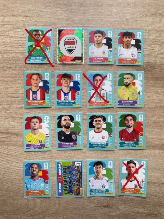 Поштучно Наклейки Panini 2026