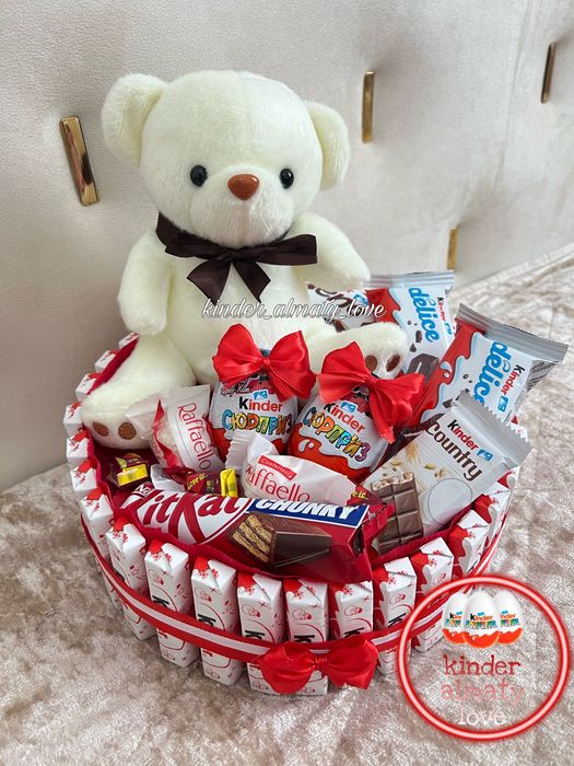 Киндер бокс | Киндер Алматы | Подарок девушке | Сладкий бокс