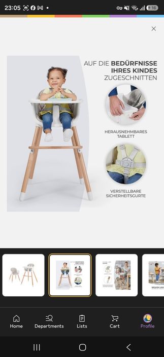 Детский стульчик для кормления KinderKraft