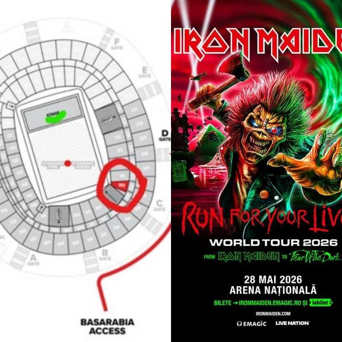 2 Bilete concert IRON MAIDEN București 28 Mai 2026