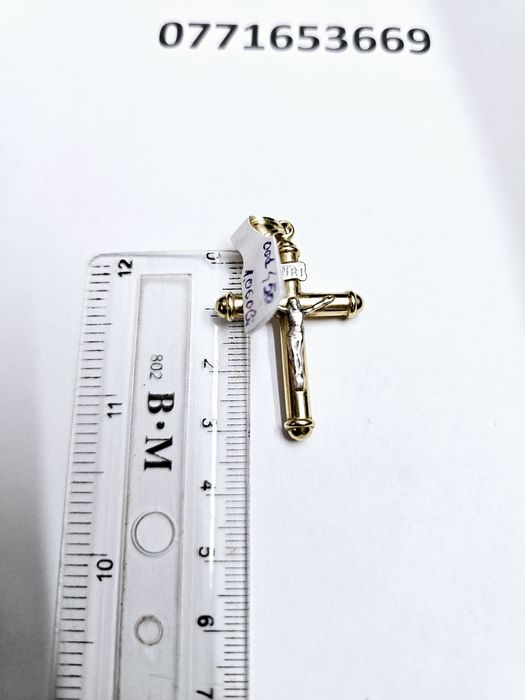 Vand cruce din aur 14 k 2.2 g cod 450