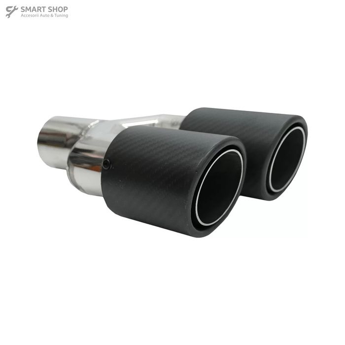 Bara spate cu Toba Ornament Evacuare Fibra Carbon Mat BMW Seria 5 E61