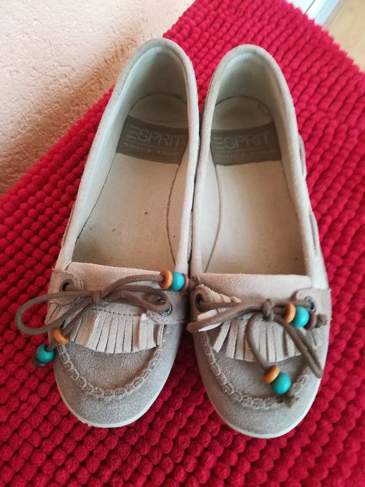 Mocasini piele dama Esprit nr 37