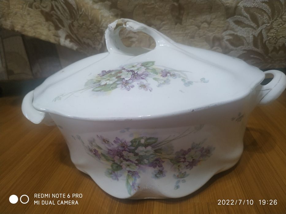 Супница Кузнецов М.С. 19век.1887г.винтаж.