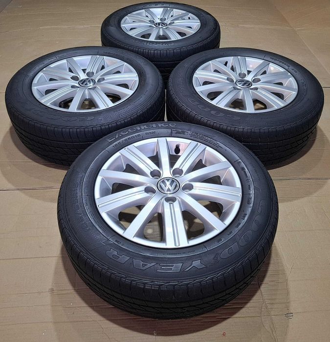 Roti 15" Aluminiu VW Originale Golf 5 6 7 Jetta Touran Caddy Passat B6/B7 Scirocco EOS New Beetle Octavia A3 Leon Altea 5x112 R15