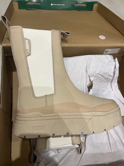 Боти Puma естествена кожа