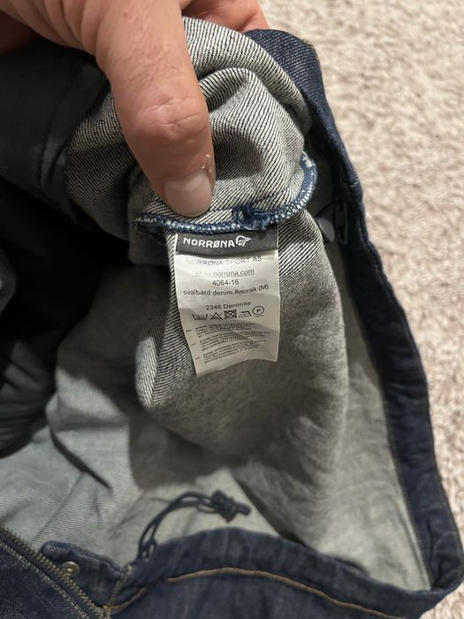 Norrona Svalbard Denim Anorak-оригинално мъжко яке