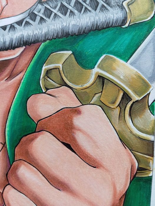 Аниме рисунки / One Piece, Demon slayer ,Формат А4+ рамка