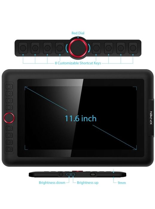 Tableta grafica XP-PEN Artist 12 Pro, 11.6" FHD, TILT, 8192 niveluri p