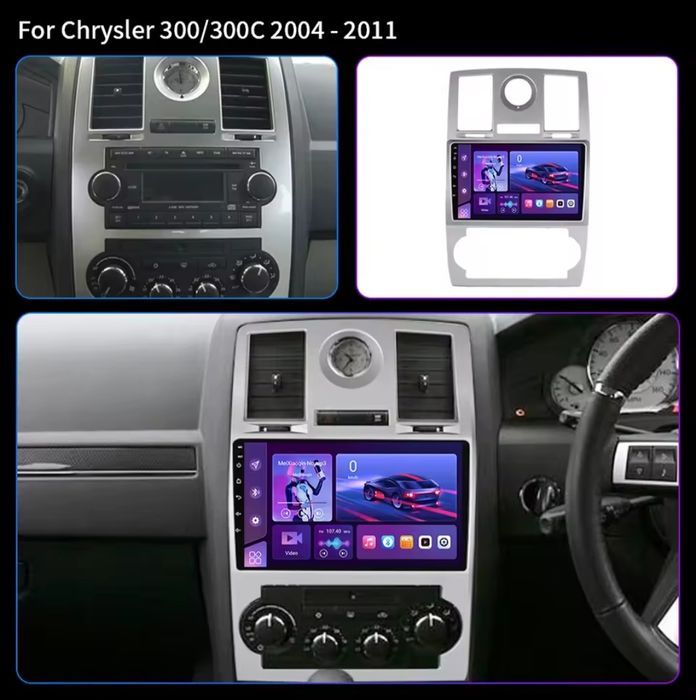 Navigatie android Chrysler 300C Waze YouTube