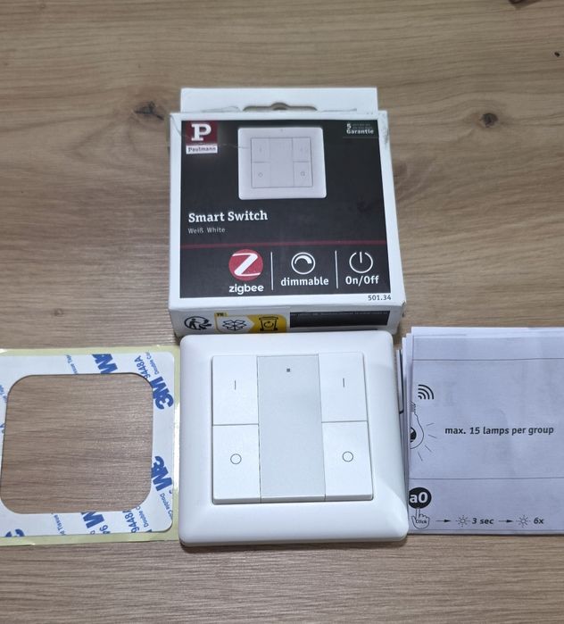 Intrerupator smart switch zigbee paulmann dimable on/off