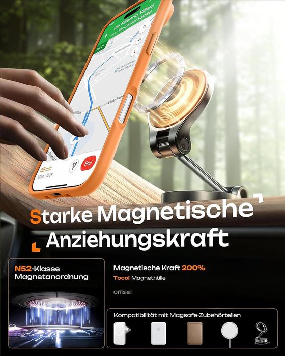 Матов magsafe кейс за apple iphone 17 air - оранжев