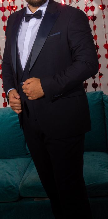 Costum Mire/Gala Premium (3 piese) - Bleumarin - Mărime 60 (XL-XXL)