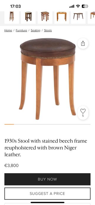 Табуретка / Дания / 30-те