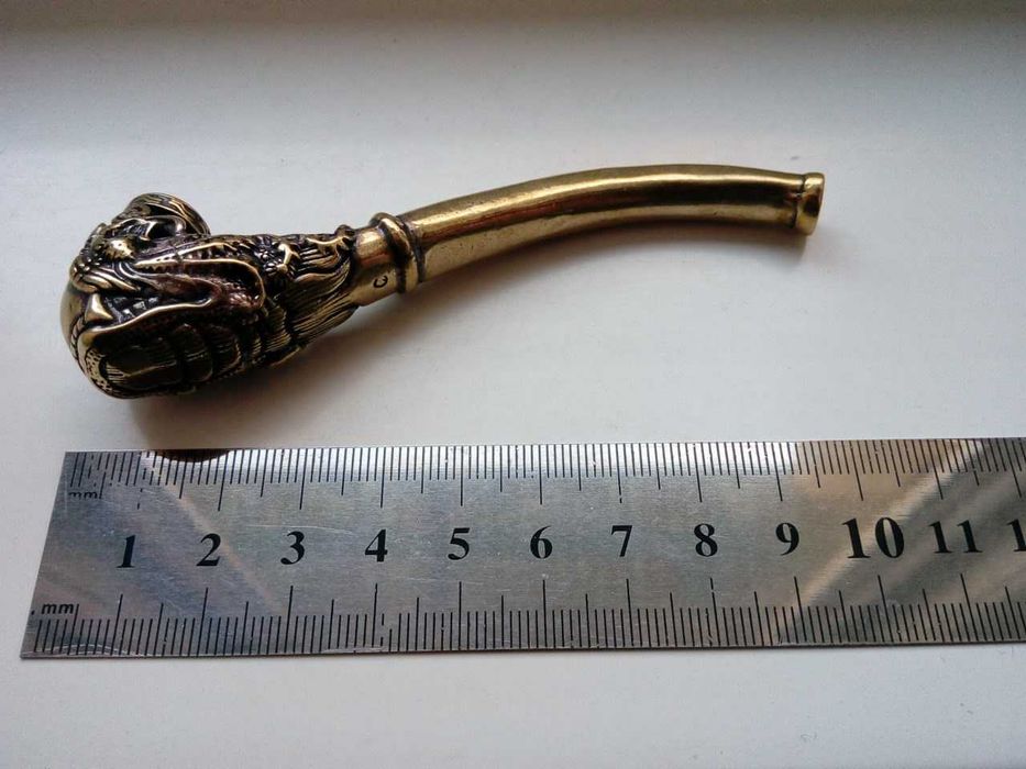курительная трубка бронзовая (№48)