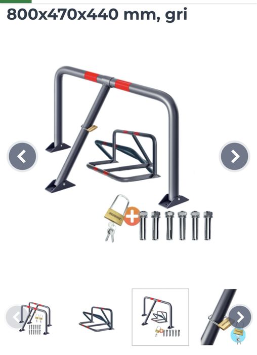 Blocator parcare metalic rezistent 800 / 470 / 440