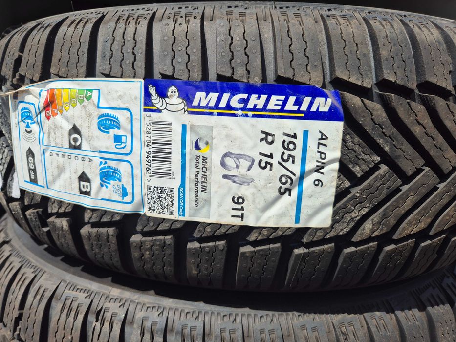 Anvelope M+S IARNA - 195/65/15 91T - Michelin Alpin 6 - NOU - DOT 2019 ! SUPER PRET !