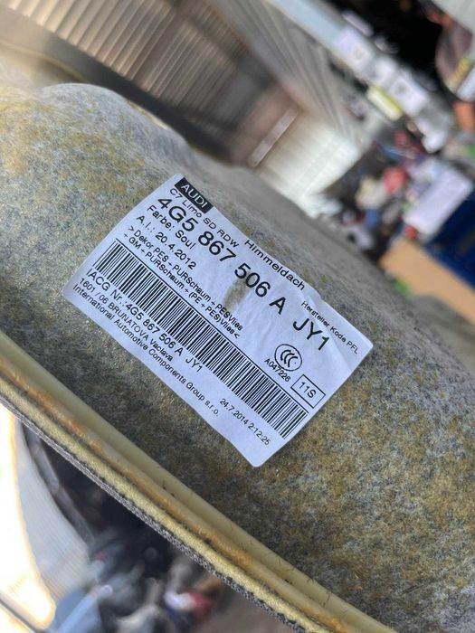 Черен мек таван Audi A6 4G C7 седан с шибедах S-line запзен