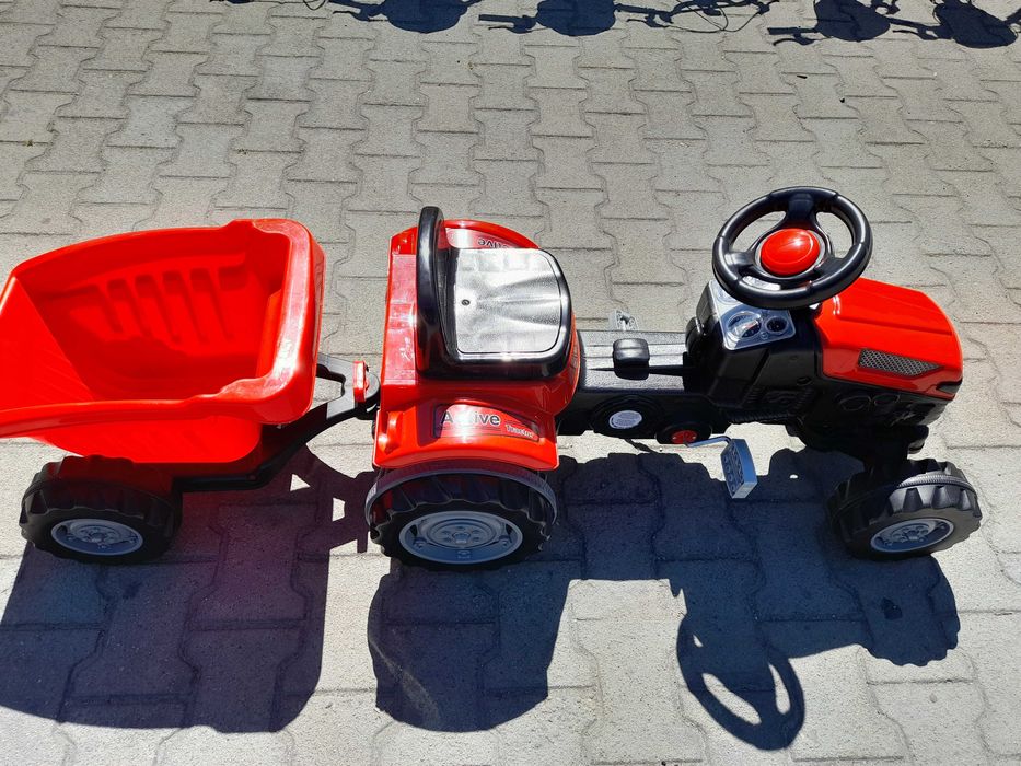 PILSAN Трактор Active с ремарке 07316 червен