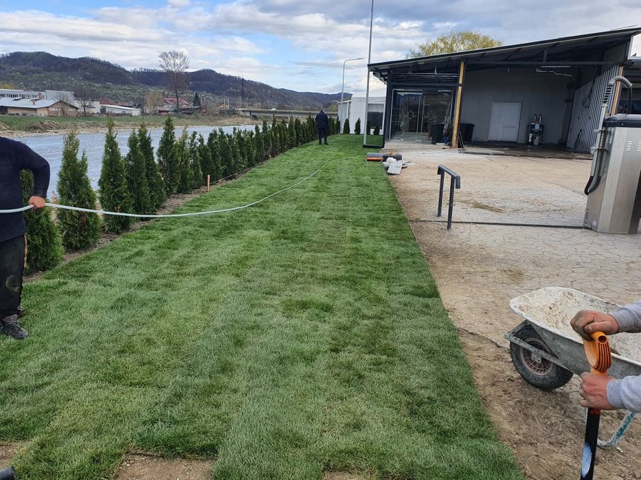 Rulouri de gazon transport și montaj