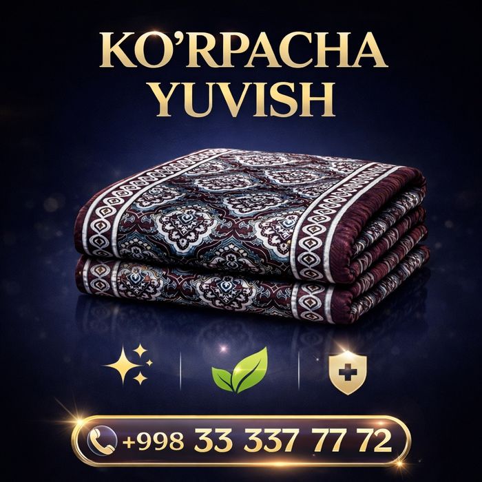 Ko'rpacha yuvish xizmati | Super aksiya