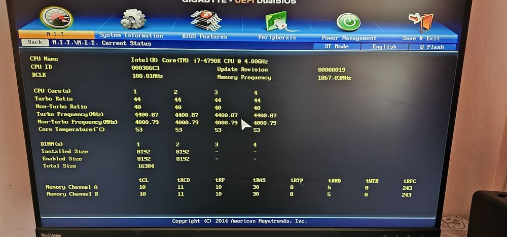 KIT Gaming i7 4790K+ Placa de baza GA-Z97X-Gaming 3 +16 GB la 450 ron