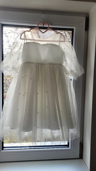 Rochie alba de ocazie /7 ani