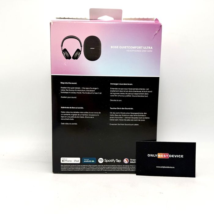 Casti Bose QuietComfort Ultra 2nd Gen Over-Ear Noise Cancelling Black