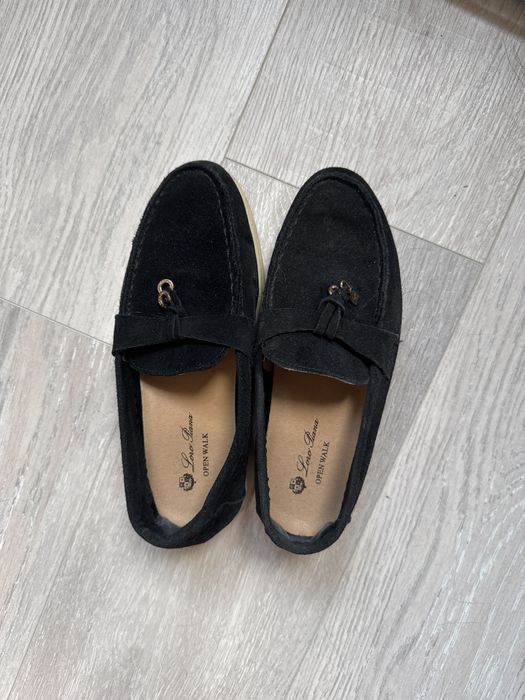 Мокасины Loro Piana черный
