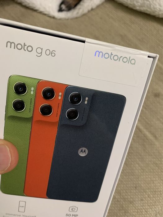 Motorola G06 6.88 ", 64GB, RAM 4 GB, 50 MP/ ЧИСТО НОВ , не отварян/
