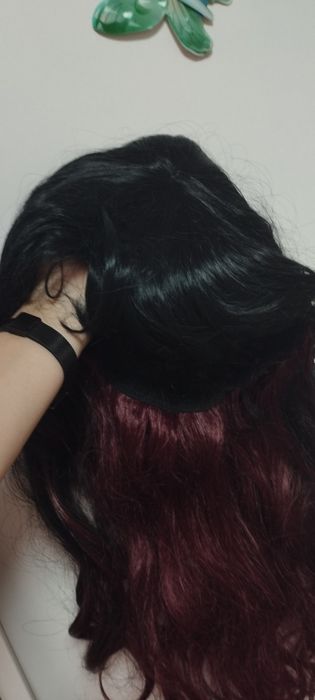 Перука, цвят черен