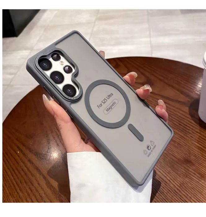 Samsung S26/S25/S24/PLUS/ULTRA - Husa Folie Magsafe Charge Metalic Frame