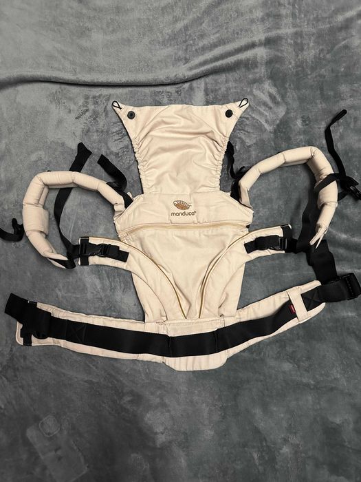 Marsupiu pentru bebelusi Manduca XT Denim Powder, pana la 20 kg, 3 pozitii