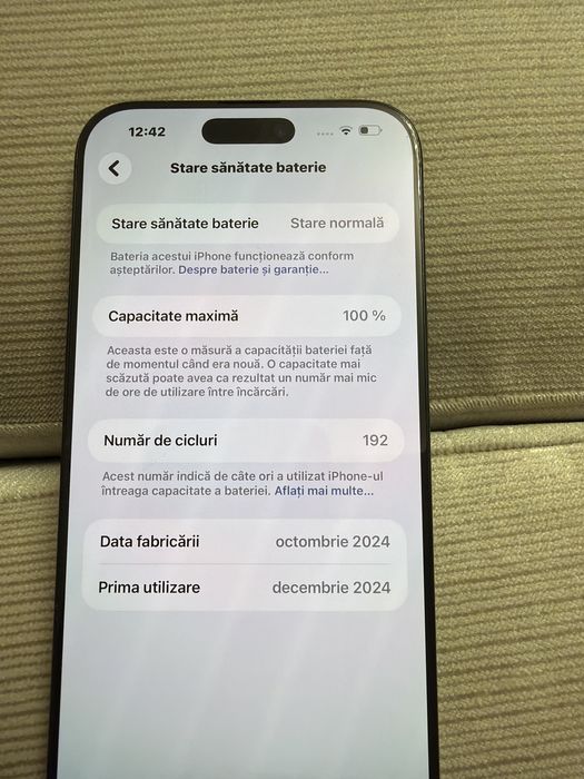 Iphone 16 pro max 512gb desert titanium 100% baterie